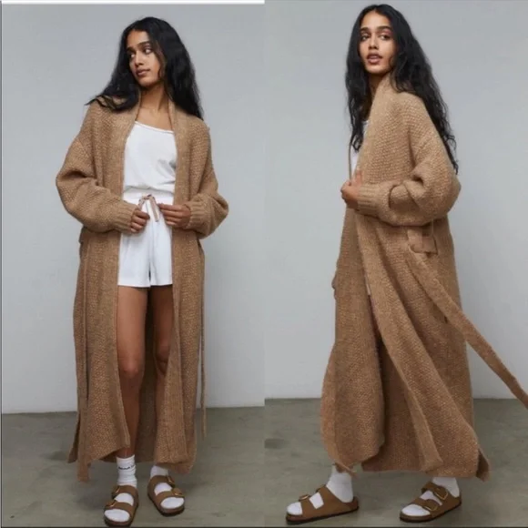 NEW Lunya chunky wool belted robe - Picture 1 of 13